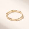 Dainty sterling silver ring with pave Premium CZ diamonds