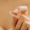 925 Sterling Silver Ribbed Baguette Diamond Eternity Band - Image 4