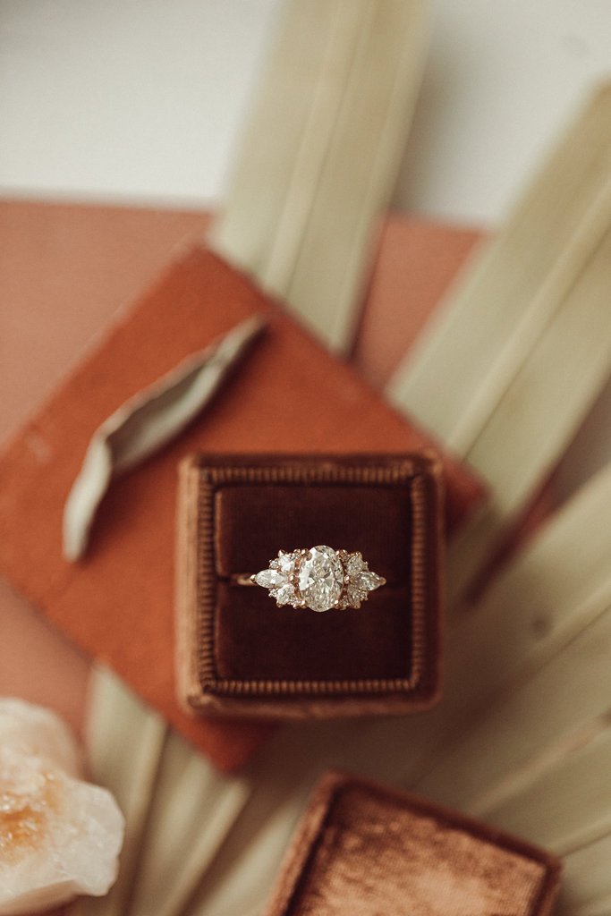 925 Sterling Silver Rita Oval Ring , Engagement Ring