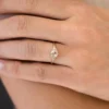 925 Sterling Silver Lady's Slipper ring with vintage-inspired detailing