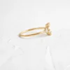 925 Sterling Silver ring finished with thick gold plating