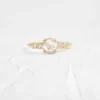 925 Sterling Silver Rose Cut Diamond Ring