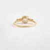 925 Sterling Silver Rose Cut Diamond Ring - Image 2