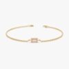 925 Sterling Silver Rose Quartz Birthstone Bracelet