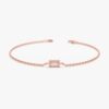 925 Sterling Silver Rose Quartz Birthstone Bracelet - Image 3
