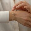 925 Sterling Silver Rose Quartz Birthstone Bracelet - Image 5