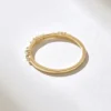 925 Sterling Silver Round Alternating Diamond Ring - Image 7