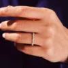Gold-plated wedding ring in 925 sterling silver with a slim band