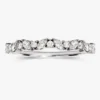Round and marquise stone ring with a refined vintage-inspired pattern