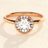Sterling silver ring with thick gold plating finish
