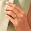 Cushion Cut 2 ct Diamond Prong Setting Engagement Ring - Image 8