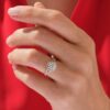 Diamond ring with a refined 1.50 mm band width