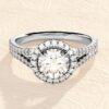 925 sterling silver ring with 3.00 ct centre stone