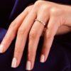 925 Sterling Silver Round-Cut Anniversary Ring Nine-Stone Anniversary Ring For Women - Image 3