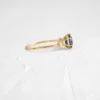 925 Sterling Silver Round Cut Blue Sapphire Ring - Image 5