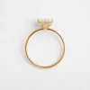Gold-plated sterling silver ring with a polished finish