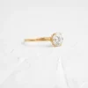 Simple round cut engagement ring for a meaningful moment