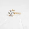 Versatile ring with a polished finish and round cut stone