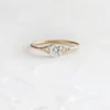 925 Sterling Silver Round Cut Diamond Ring