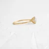 Round cut ring with simple timeless design