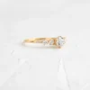 925 Sterling Silver Round Cut Diamond Engagment Ring - Image 4