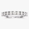 Round-cut nine-stone ring with 0.45 ct total weight