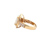 925 Sterling Silver Round Cut Diamond Opal Ring - Image 3