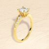 Slim 1.50 mm band sterling silver promise ring