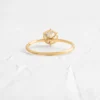 925 Sterling Silver Round Cut Diamond Engagement Ring - Image 4