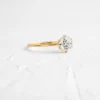 925 Sterling Silver Round Cut Diamond Engagement Ring - Image 5