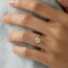 925 Sterling Silver Round Cut Diamond Engagement Ring - Image 9