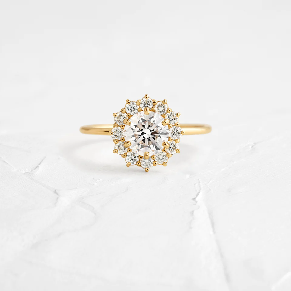925 Sterling Silver Round Cut Diamond Ring