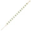 925 Sterling Silver Round Cut Emerald Bracelet - Image 3