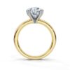 925 sterling silver engagement ring with a refined solitaire design