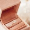 925 Sterling Silver solitaire engagement ring with round CZ diamond