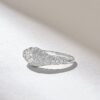925 Sterling Silver Round Diamond Solo Dome Ring - Image 6