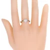 925 Sterling Silver Round Illusion Set Ring - Image 3