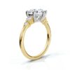 Gold-plated ring in 925 sterling silver finish