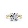 925 sterling silver round engagement ring with 2ct CZ centre stone