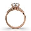 925 Sterling Silver Round Shape Diamond Engagement Ring - Image 5