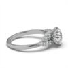 925 Sterling Silver Round Shape Diamond Engagement Ring - Image 8