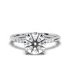 925 Sterling Silver Round Shape Diamond Engagement Ring