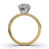 925 Sterling Silver Round Shape Diamond Engagement Ring - Image 9