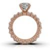 Engagement ring featuring a 2 ct round CZ diamond centre
