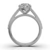 925 Sterling Silver Round Shape Diamond Engagement Ring - Image 5
