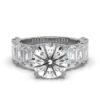 925 Sterling Silver Round Shape Diamond Engagement Ring