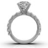 925 Sterling Silver Round Shape Diamond Engagement Ring - Image 5