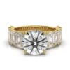 925 Sterling Silver Round Shape Diamond Engagement Ring - Image 6