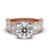 925 Sterling Silver Round Shape Diamond Engagement Ring - Image 7