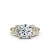 925 Sterling Silver Round Shape Diamond Engagement Ring